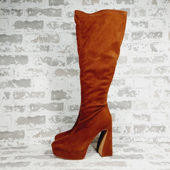 New Jessica Simpson Daniyah Knee High Platform Boot O579 - Picture 1 of 16